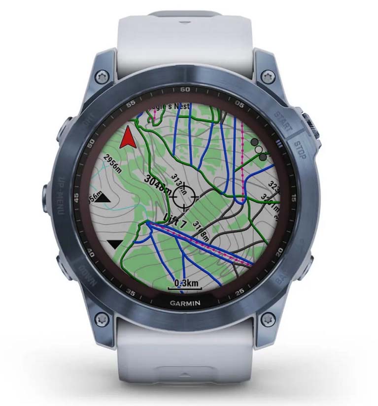 Garmin Fenix 7X Sapphire Solar Titanium GPS Watch [010-02541-22]