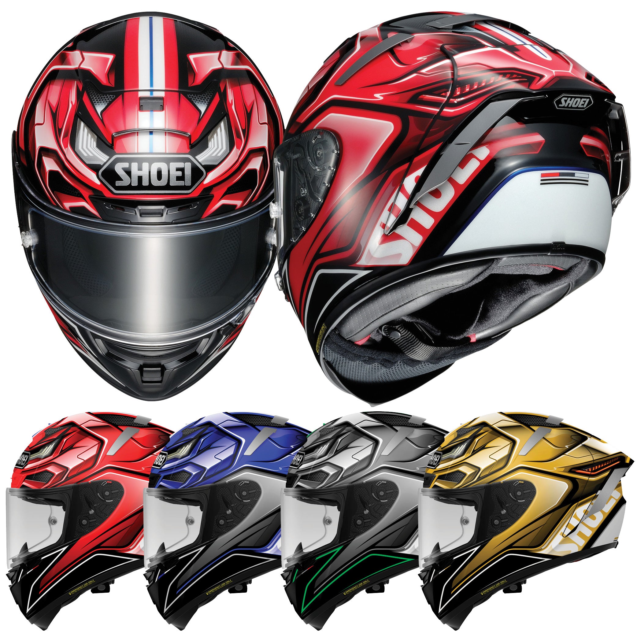 Shoei X-14 Full Face Street Helmet Aerodyne