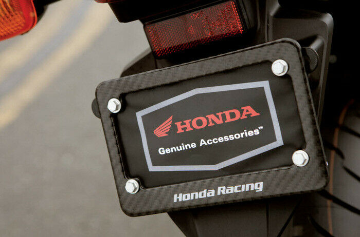 Honda CBR Carbon Fiber License Plate Frame P/N 08P26-MFJ-100