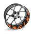 KTM Orange Racing Rim Sticker Kit P/N 6130999910004