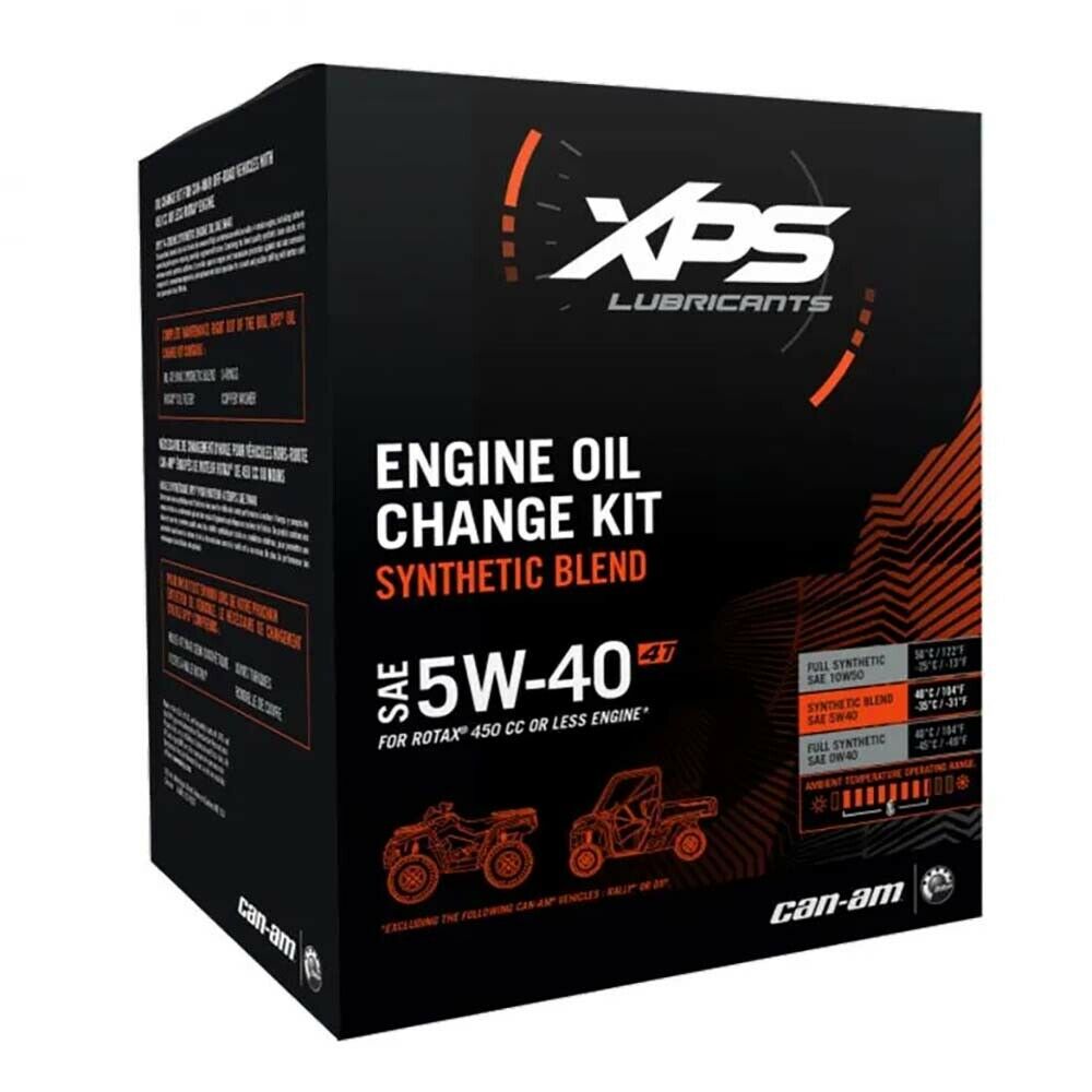 Can-Am Synthetic Engine Oil Change Kit  4T 5W40 450 Cc Or Less 779256