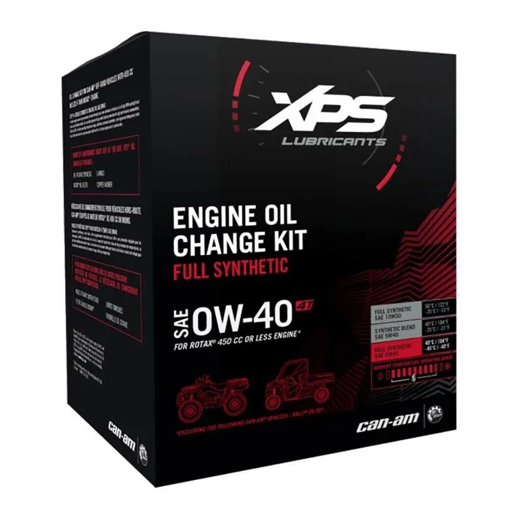 Can-Am Synthetic Engine Oil Change Kit 4T 0W40 450 Cc Or Less 779257