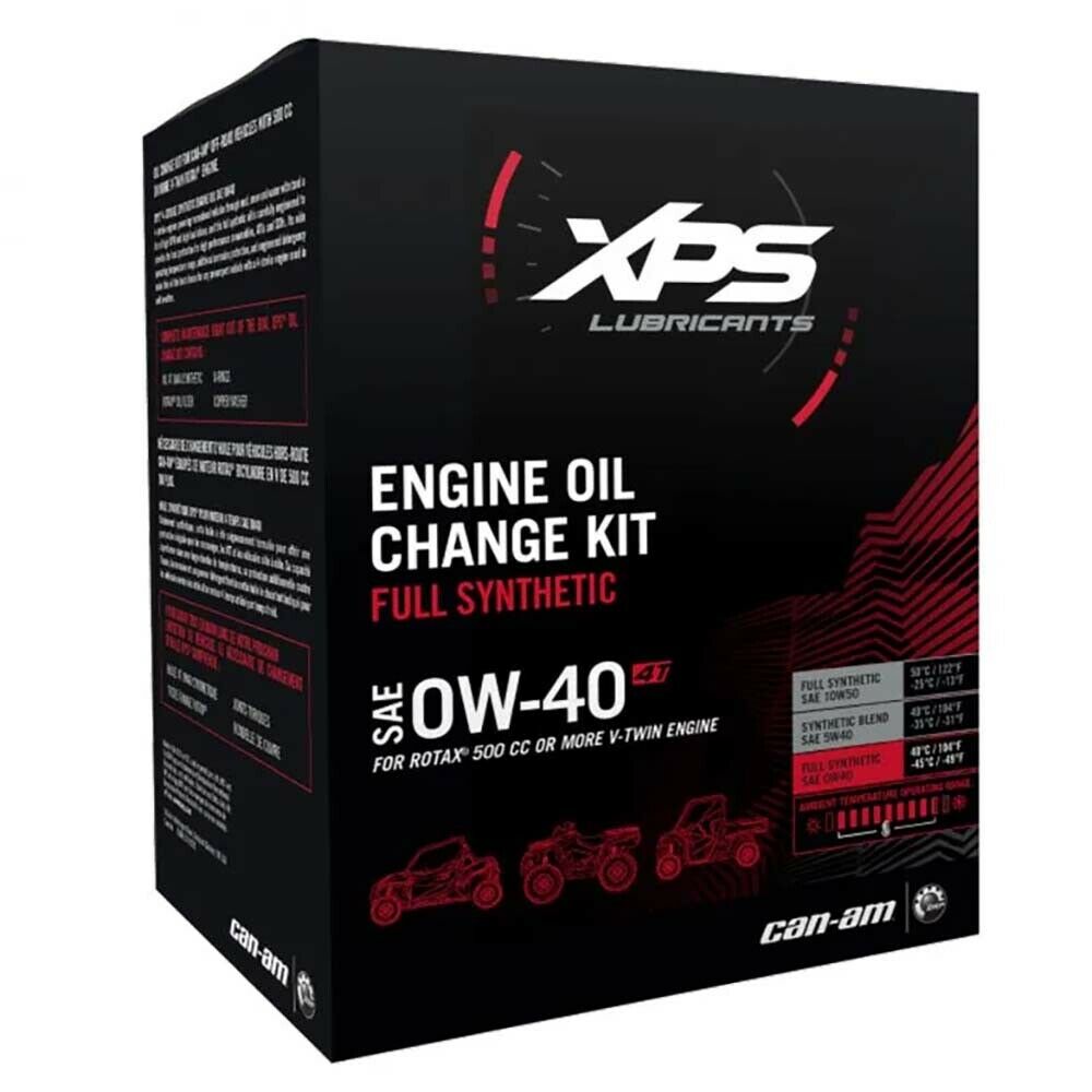 Can-Am Synthetic Engine Oil Change Kit 4T 0W40 500 Cc + 779259