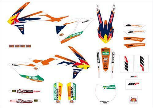KTM Graphic Kit "Factory Style" P/N ~79208990000