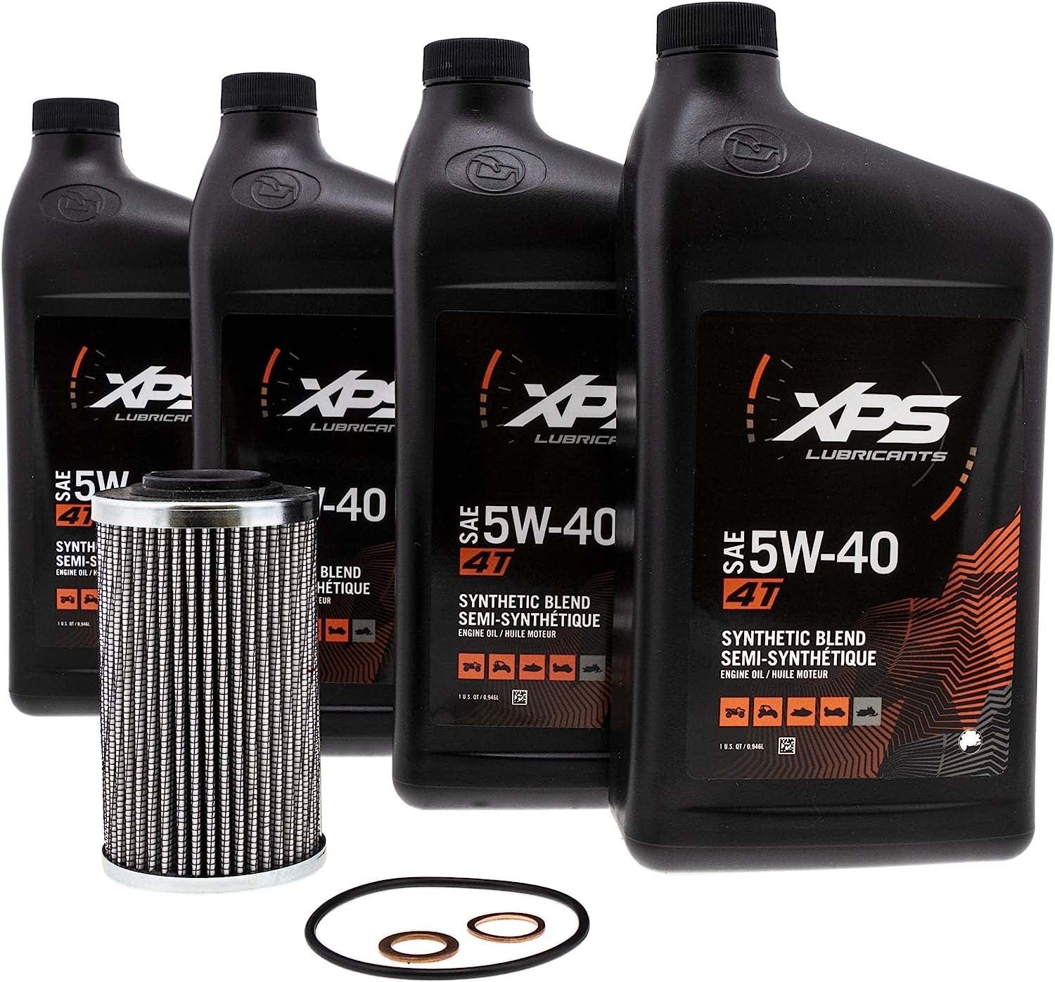 Can-Am Spyder 4T 5W-40 Synthetic Blend Oil Change Kit for Rotax 991 (SM5) 779247