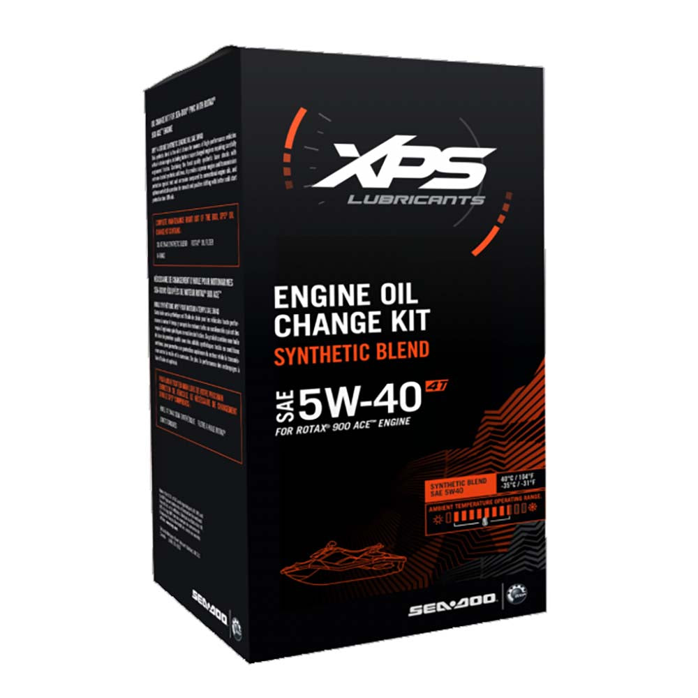 Sea-Doo 4T 5W-40 Synthetic Blend Oil Change Kit for Rotax 900 ACE engine 779250