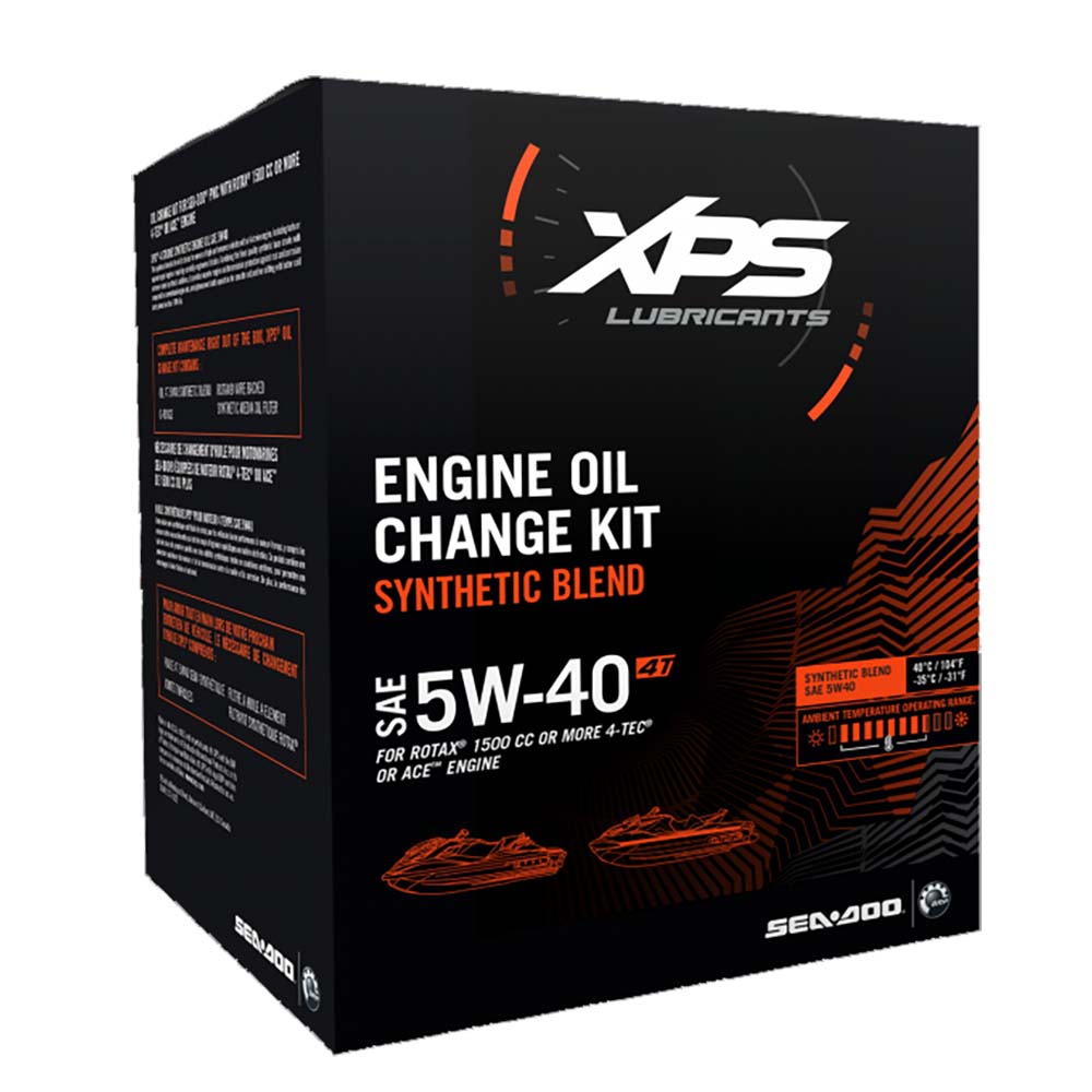 Sea-Doo 4T 5W-40 Synthetic Oil Change Kit for engines of 1500 cc or more 779251