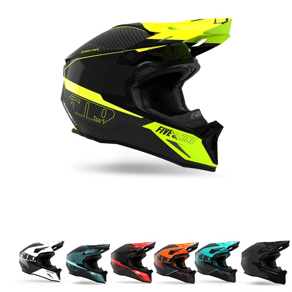 509 Altitude 2.0 Carbon Fiber 3K Hi-Flow Snowmobile Helmet