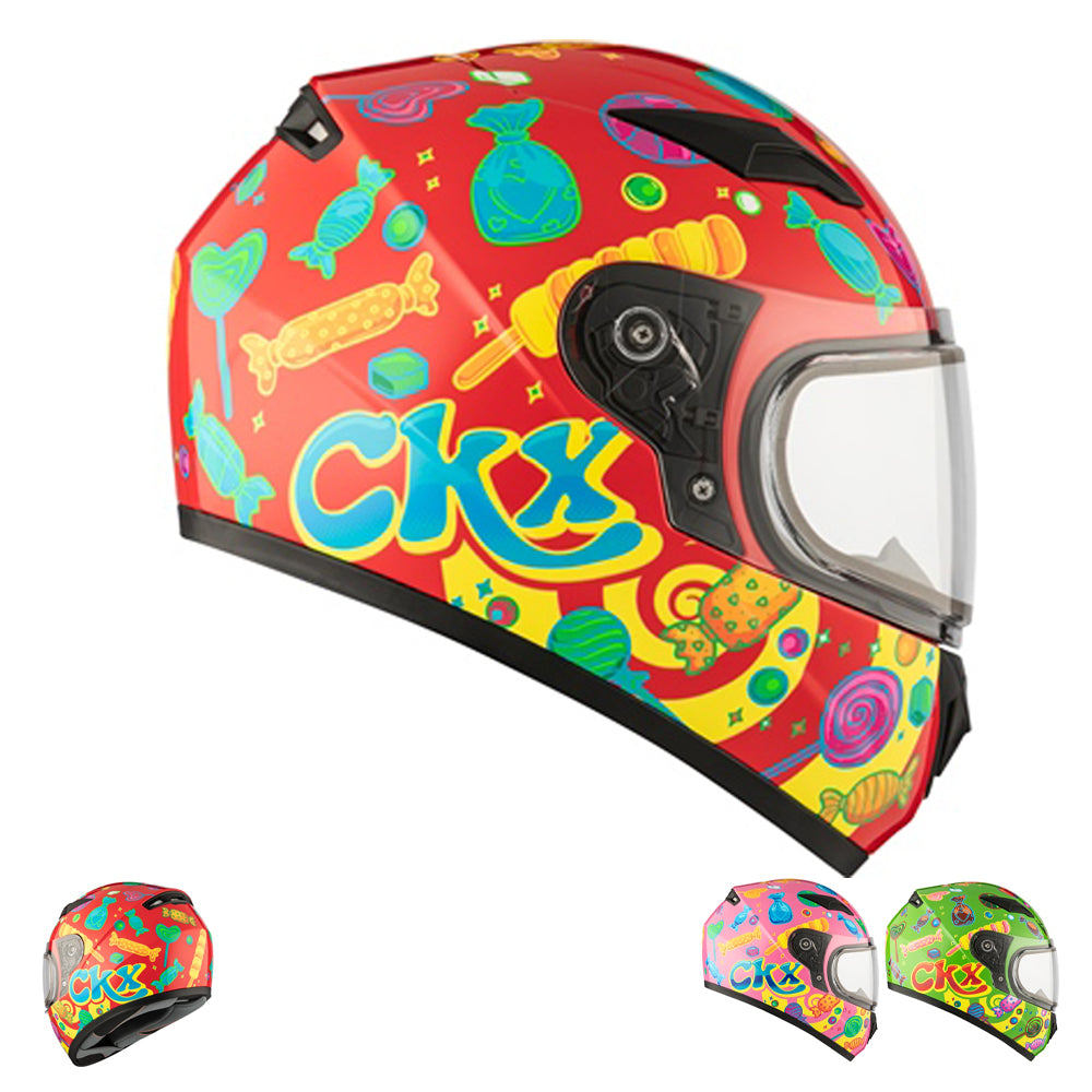 CKX RR519Y Unisex Candy Full Face Snowmobile Helmet
