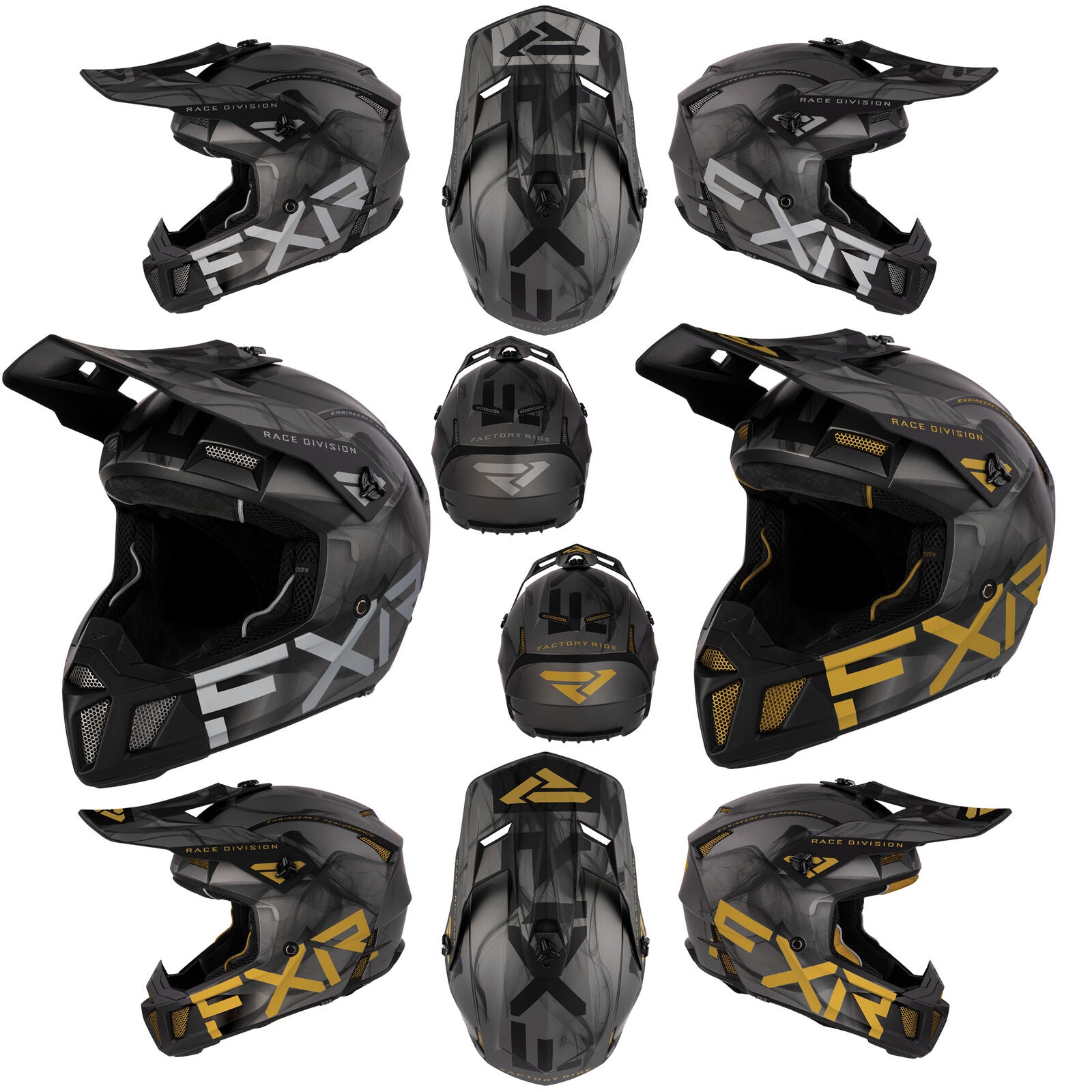 FXR Clutch Smoke Snowmobile Helmet