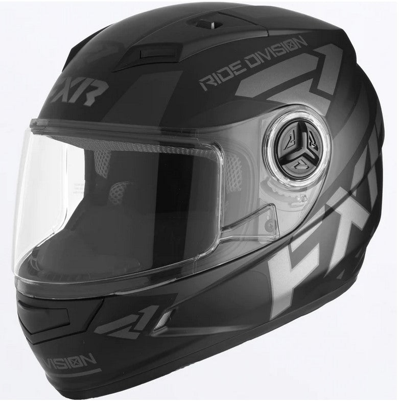 FXR Nitro Youth Core Snowmobile Helmet  Black Large