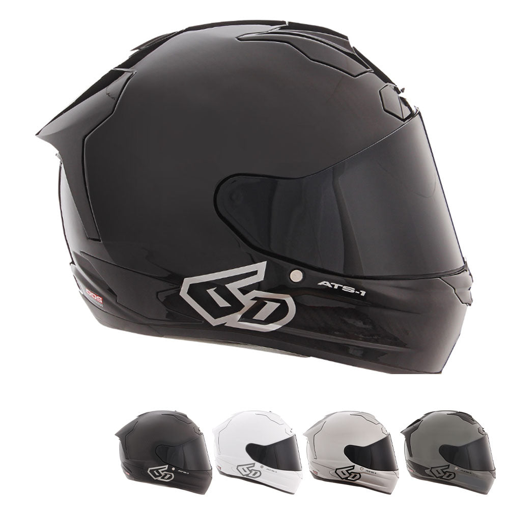 6D ATS-1R Solid Motorcycle Helmet