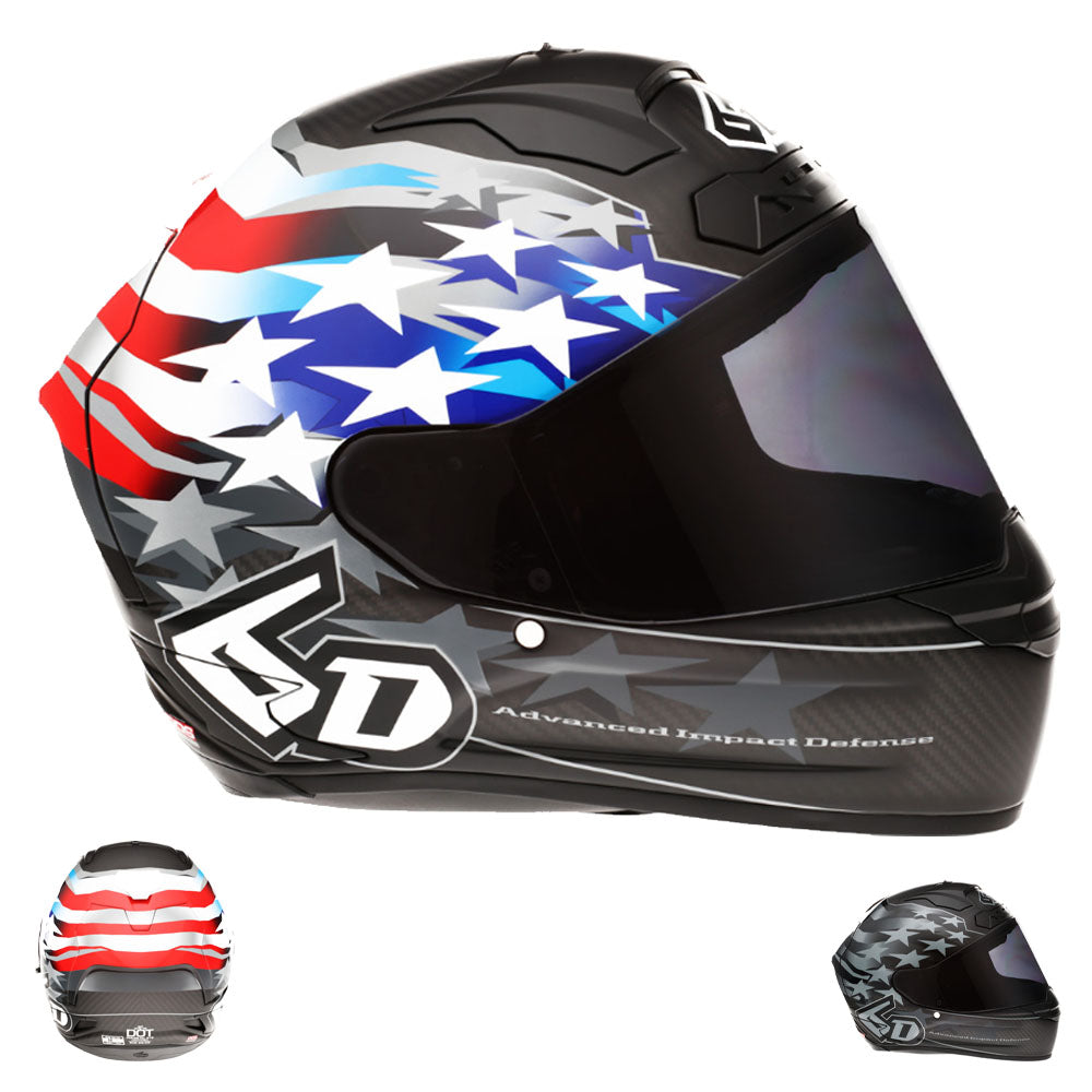 6D ATS-1R Patriot Motorcylce Helmet