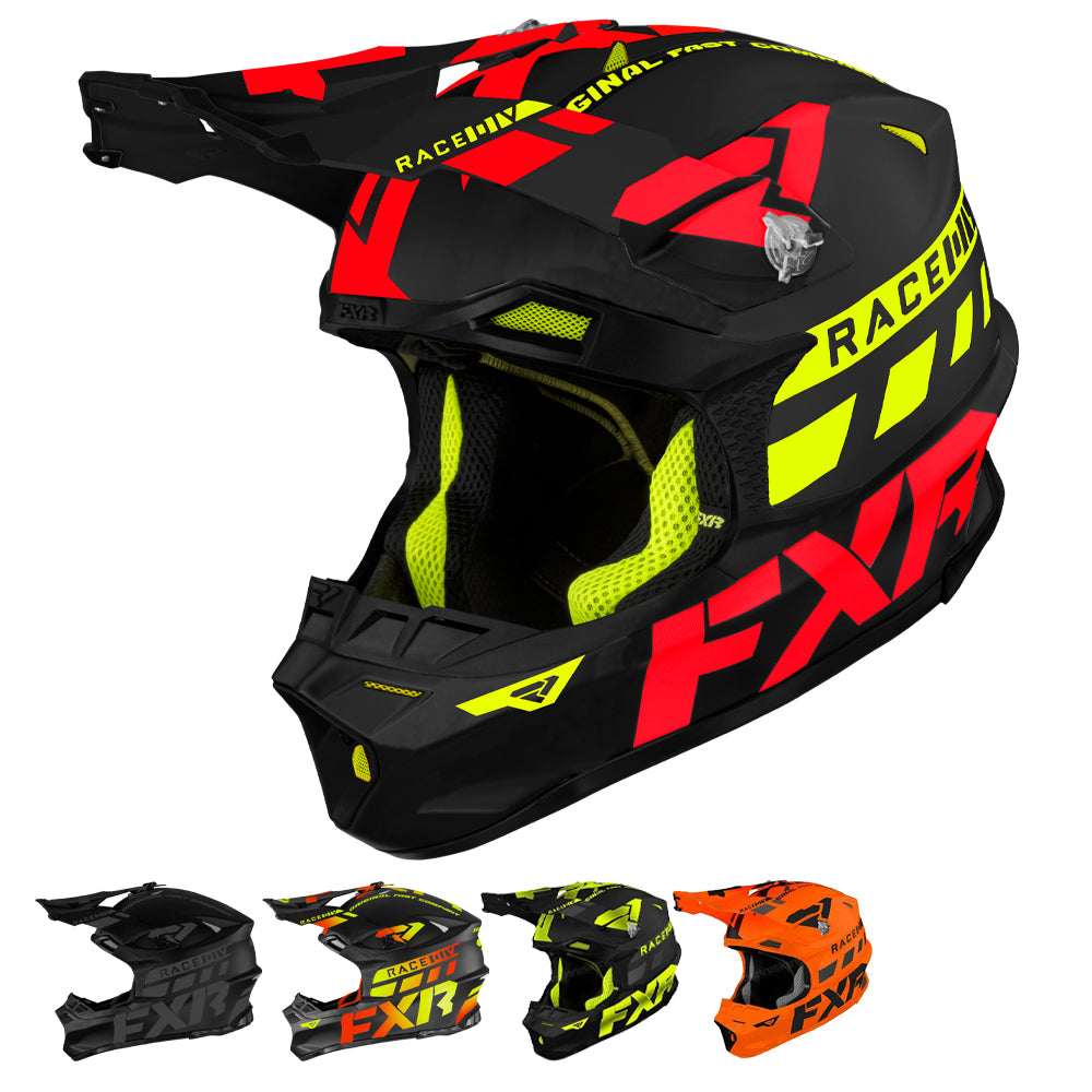 FXR Blade Race Div Snowmobile Helmet Black/Hi Vis