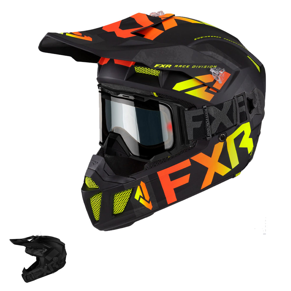 FXR Clutch Cold Stop QRS Electric Snowmobile Helmet