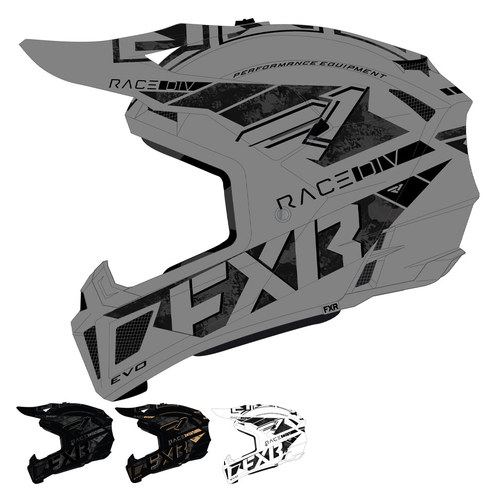 FXR Clutch Stealth Snowmobile Helmet