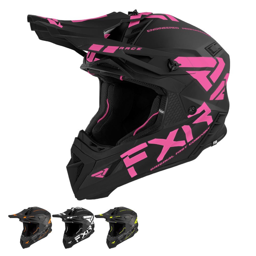 FXR Helium Race Div Helmet With D-Ring Snowmobile Helmet