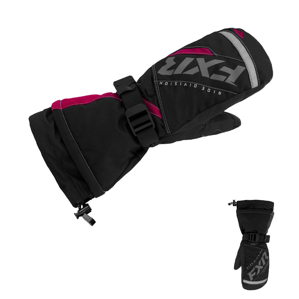 FXR Child Helix Race Mitt Snowmobile Gloves