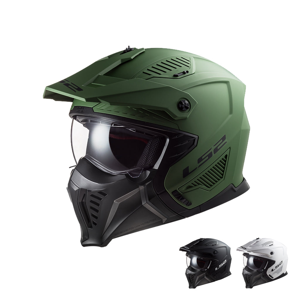 LS2 Drifter Solid Open Face Motorcycle Helmet